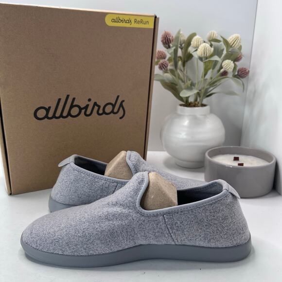 Allbirds Wool Lounger Fluff Natural Loafers Gray Men's US 8 NWB Casual - Picture 7 of 10
